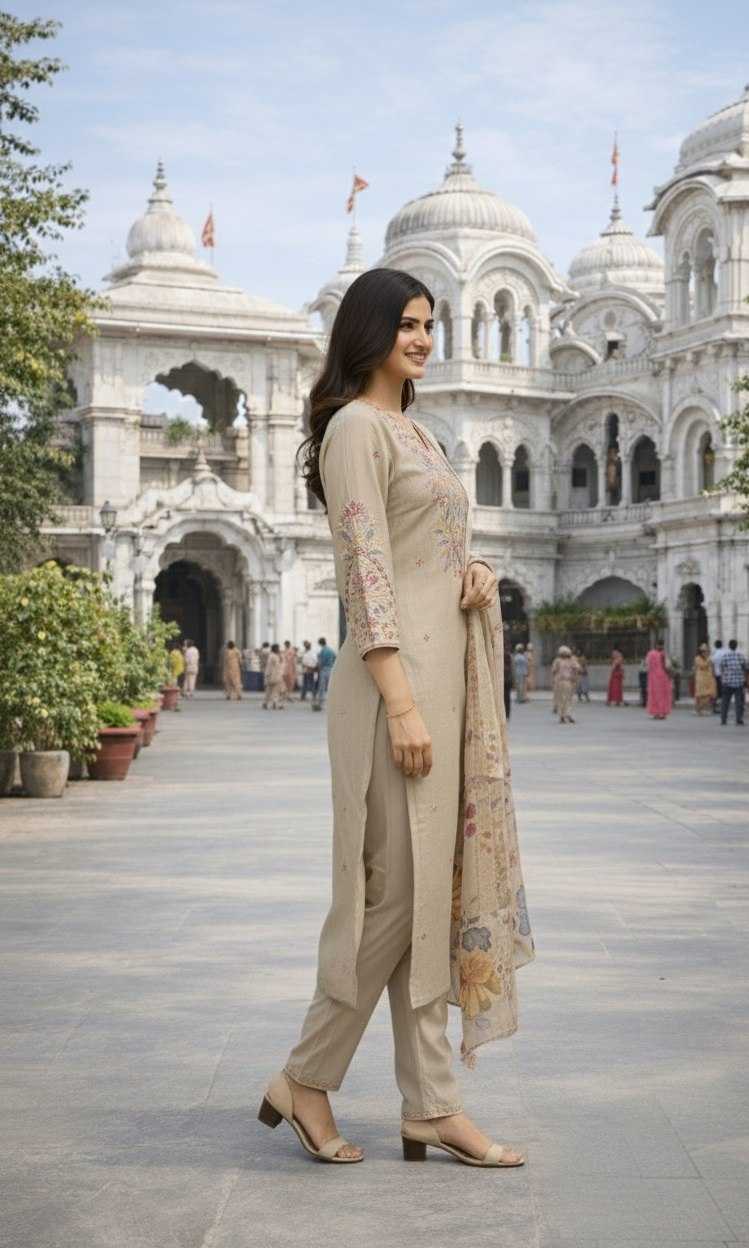 Silk Cotton Printed Kurti