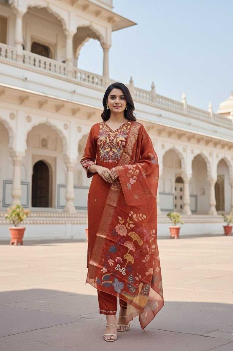 Silk Cotton Printed Kurti