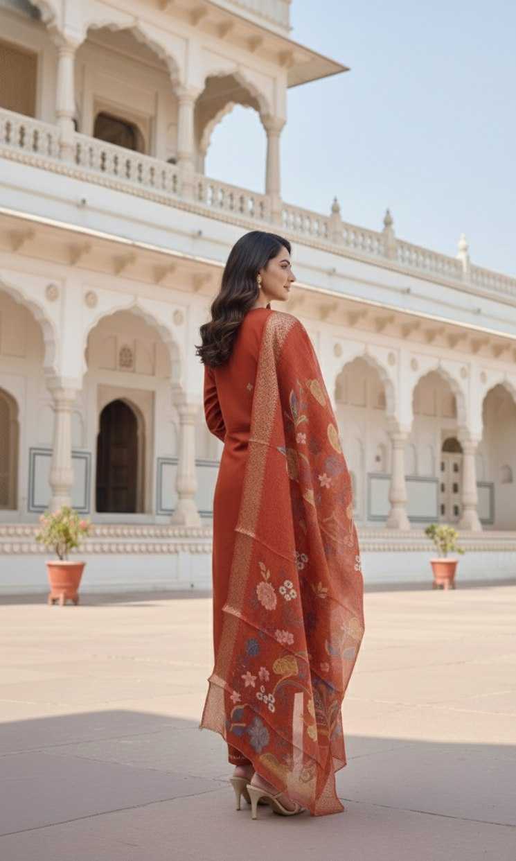 Silk Cotton Printed Kurti