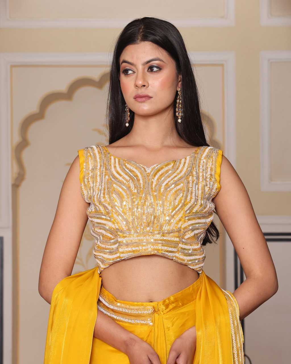 Silk Embroidered Dress