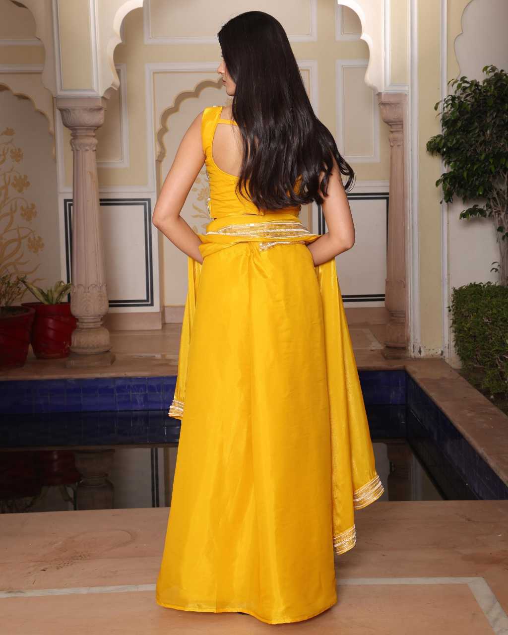 Silk Embroidered Dress