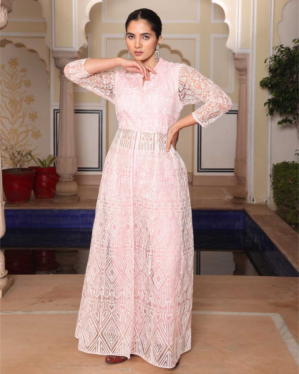 Crepe Party Wear Dress