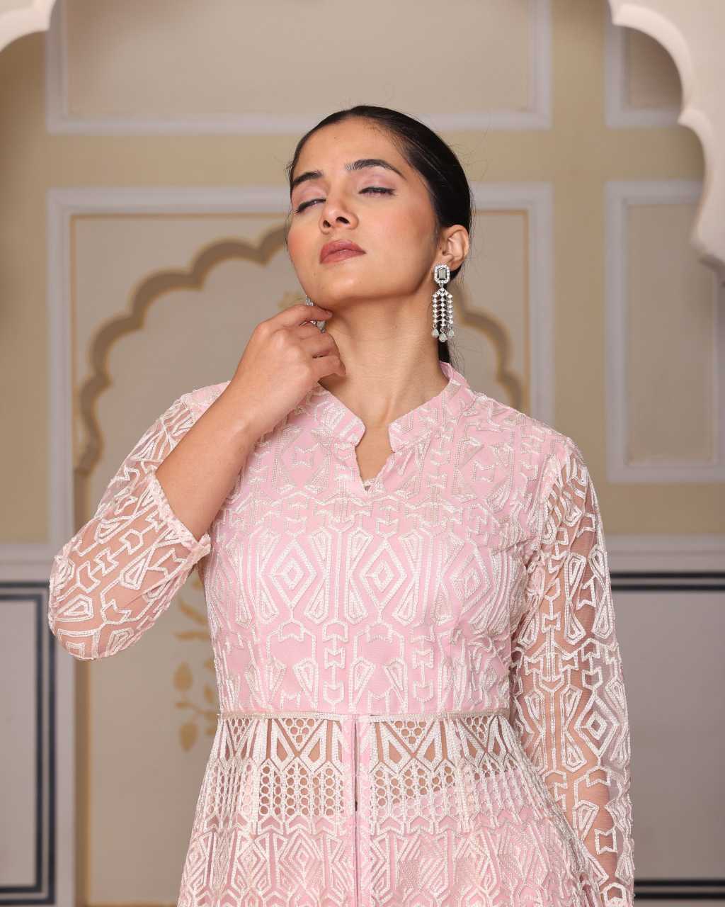Crepe Party Wear Dress
