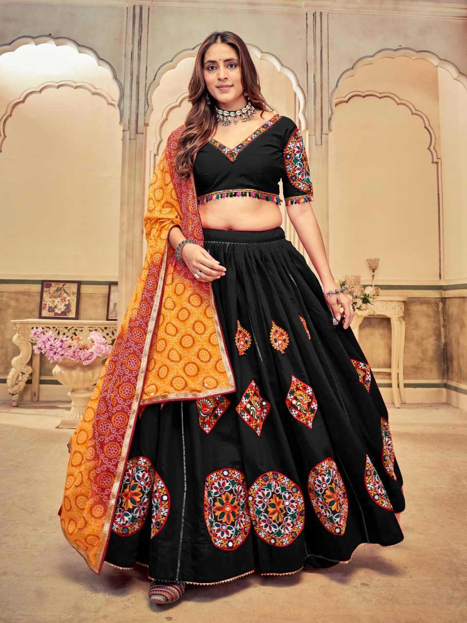 Silk Cotton Designer Lehenga