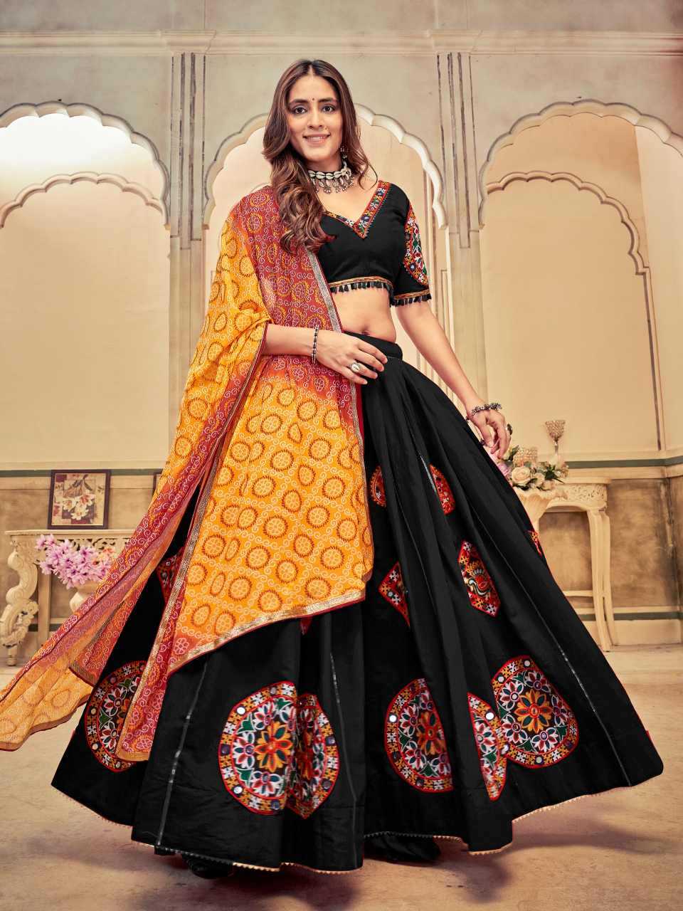Silk Cotton Designer Lehenga
