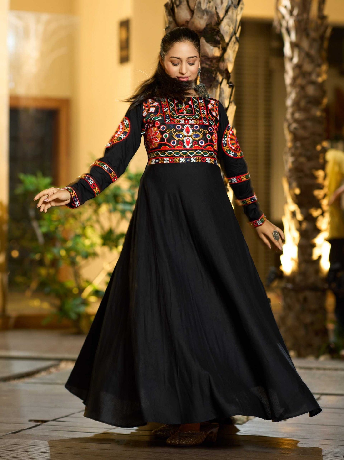 Rayon Mirror Work Kurti
