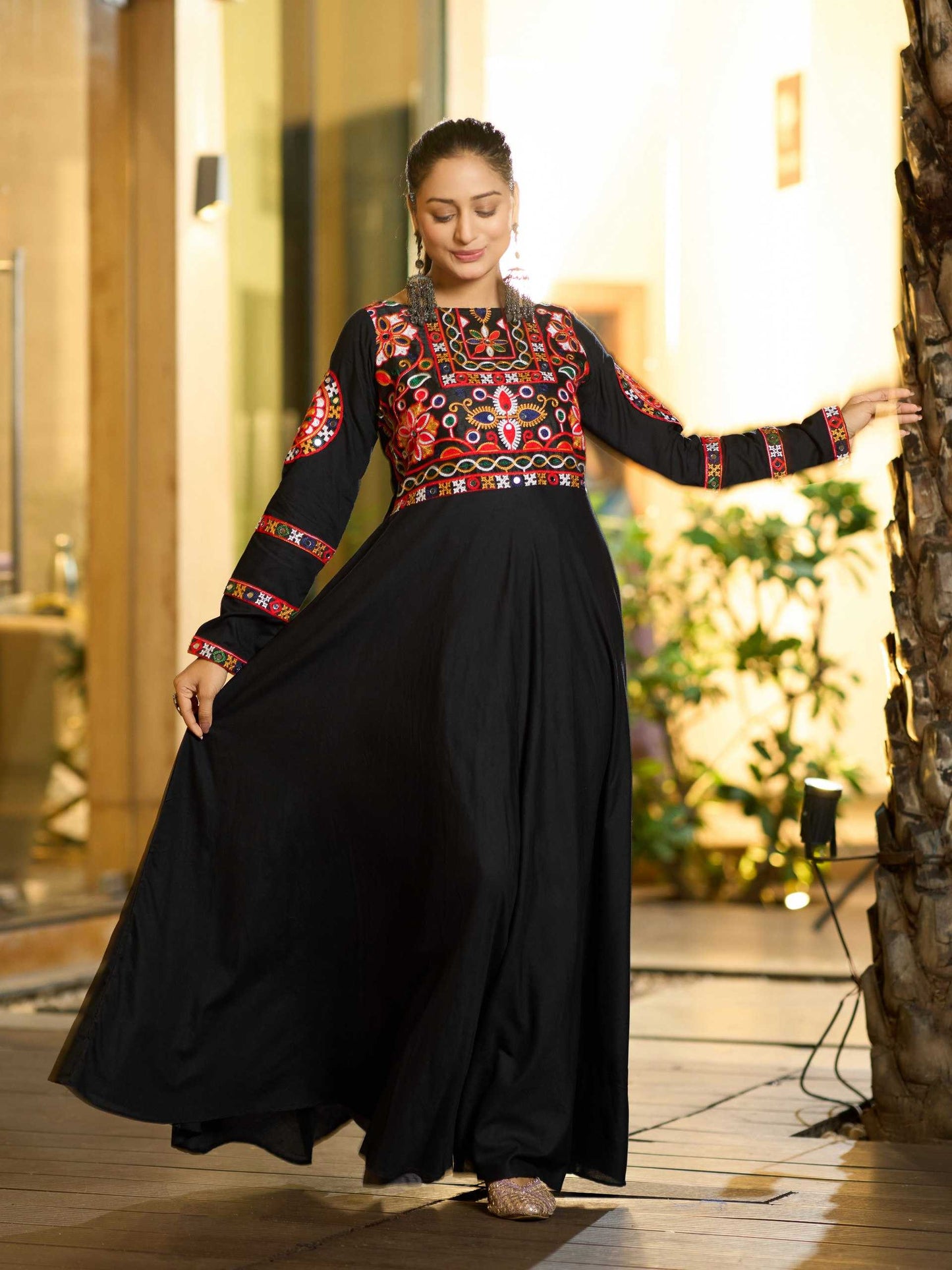 Rayon Mirror Work Kurti