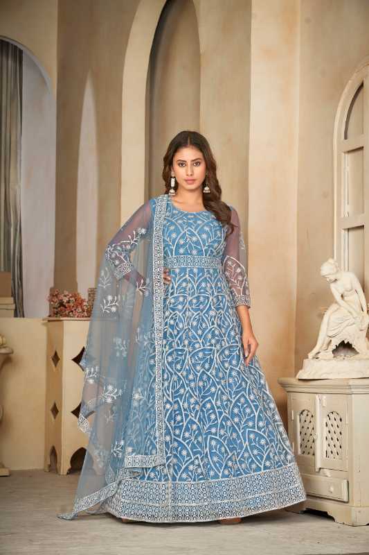Net Anarkali Kurti
