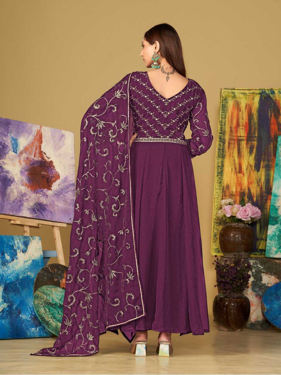 Georgette Anarkali Kurti