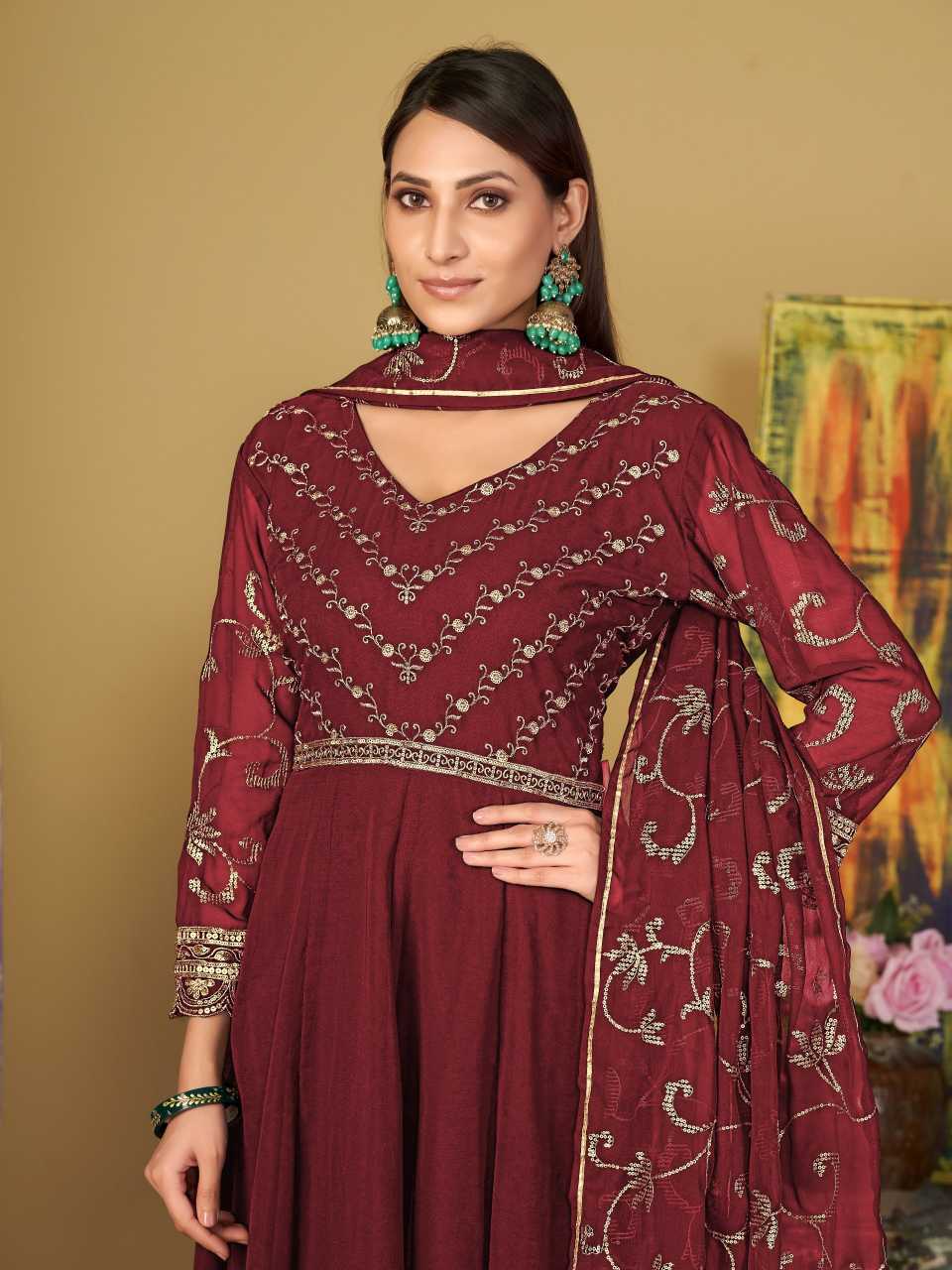 Georgette Anarkali Kurti