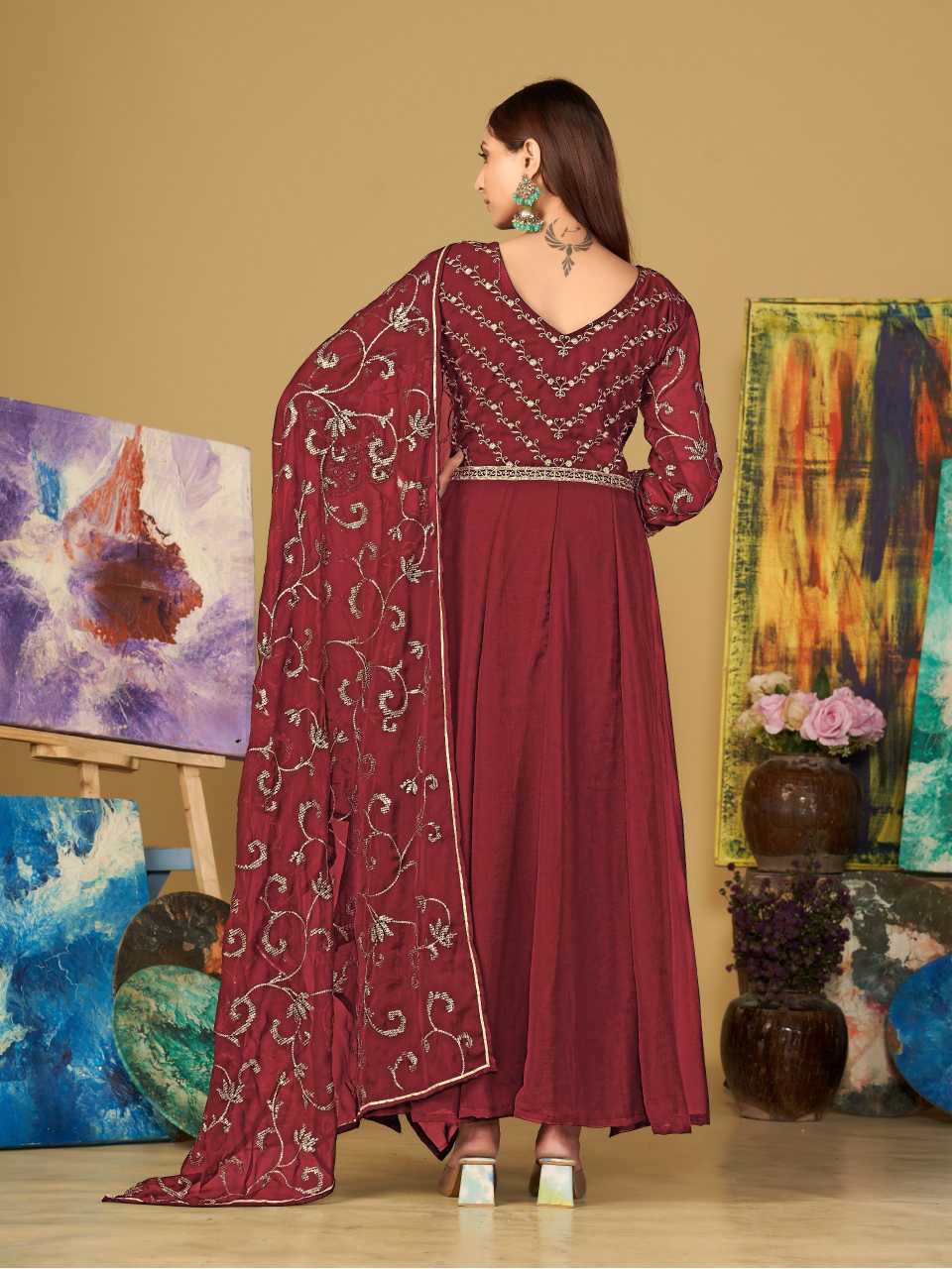 Georgette Anarkali Kurti