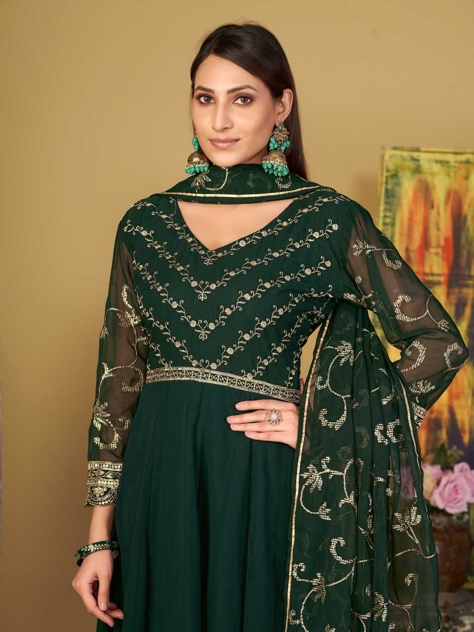 Georgette Anarkali Kurti