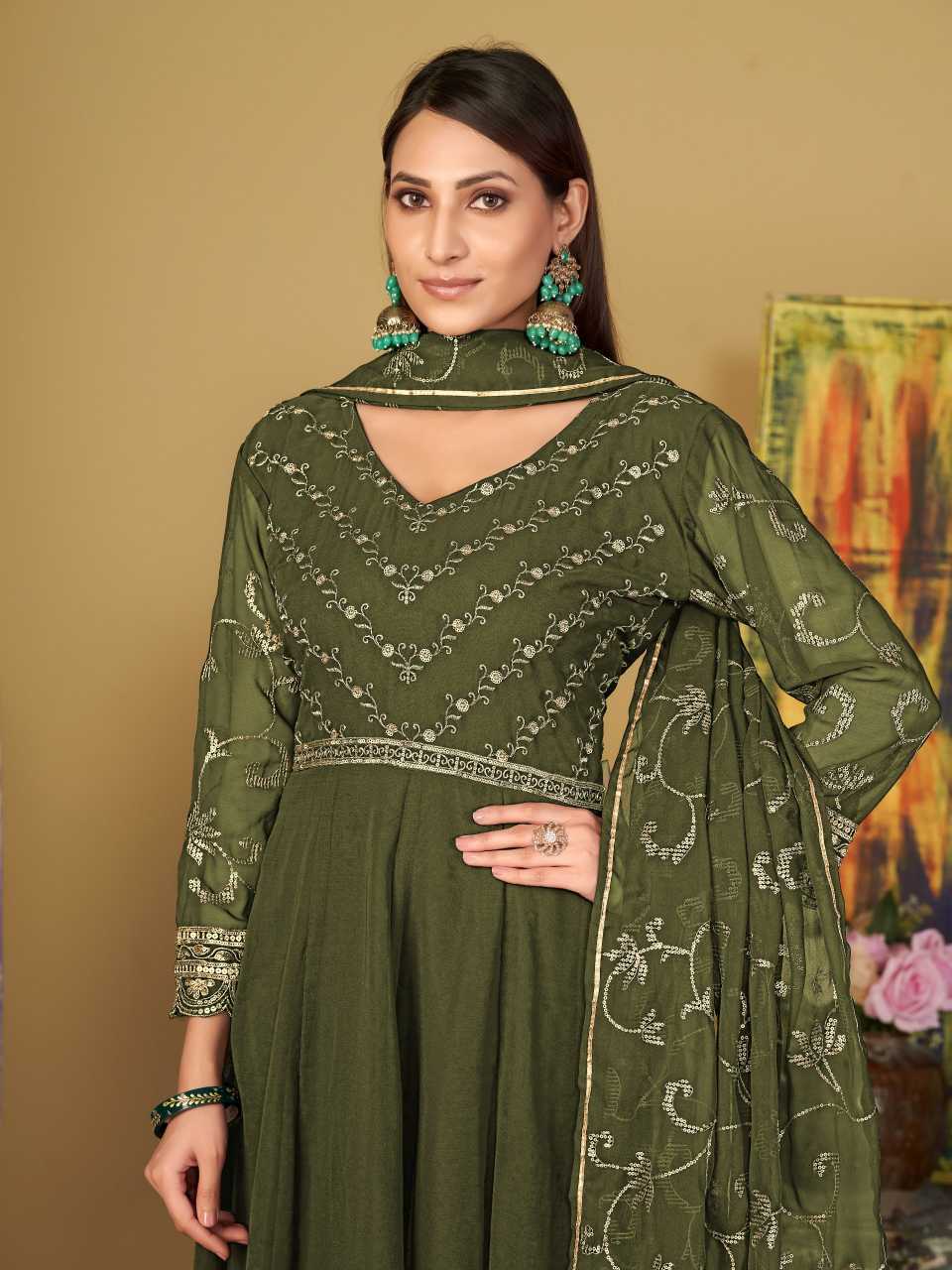 Georgette Anarkali Kurti