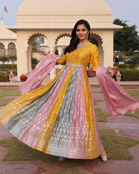 Rangoli Silk Embroidered Kurti