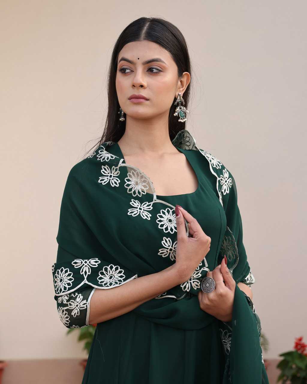 Georgette Anarkali Kurti