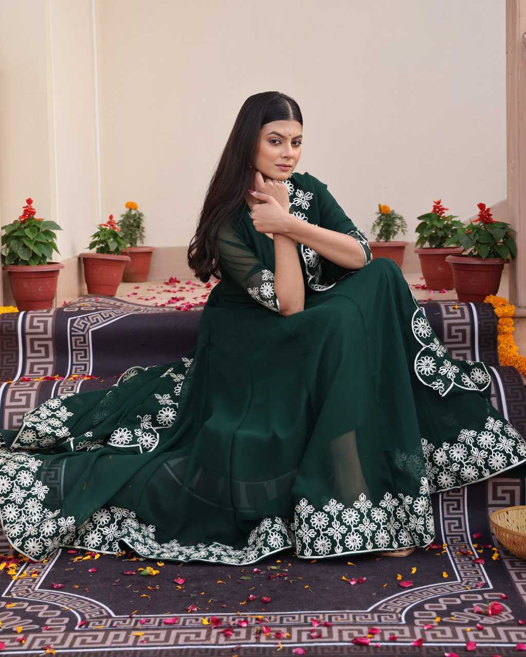 Georgette Anarkali Kurti