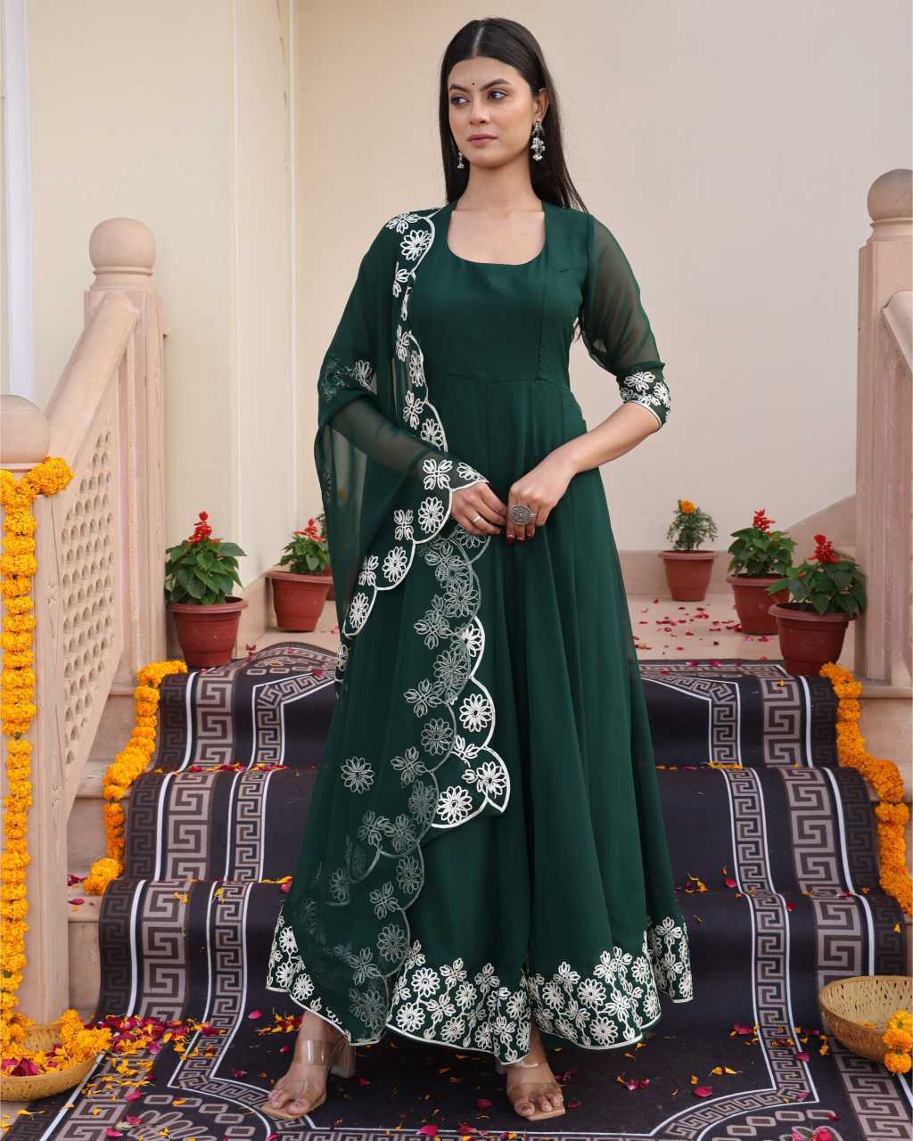 Georgette Anarkali Kurti