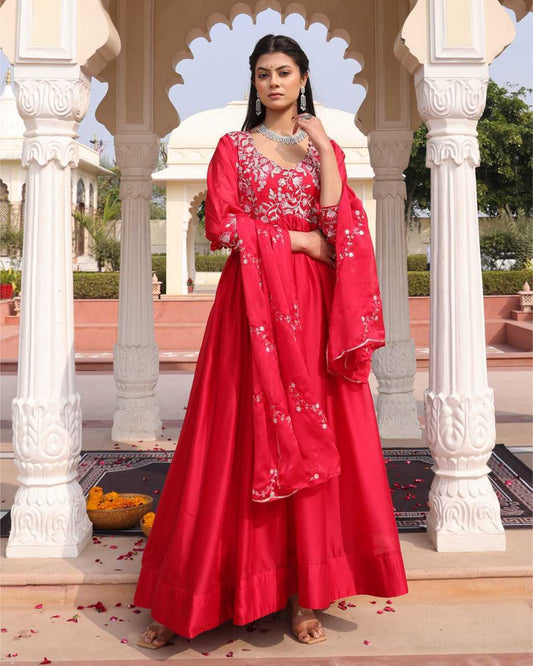 Rangoli Silk Designer Kurti