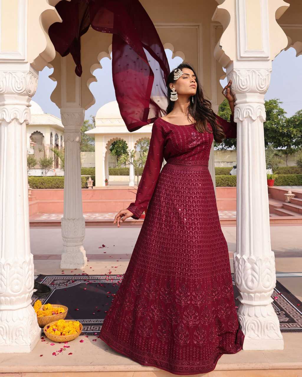 Georgette Anarkali Kurti
