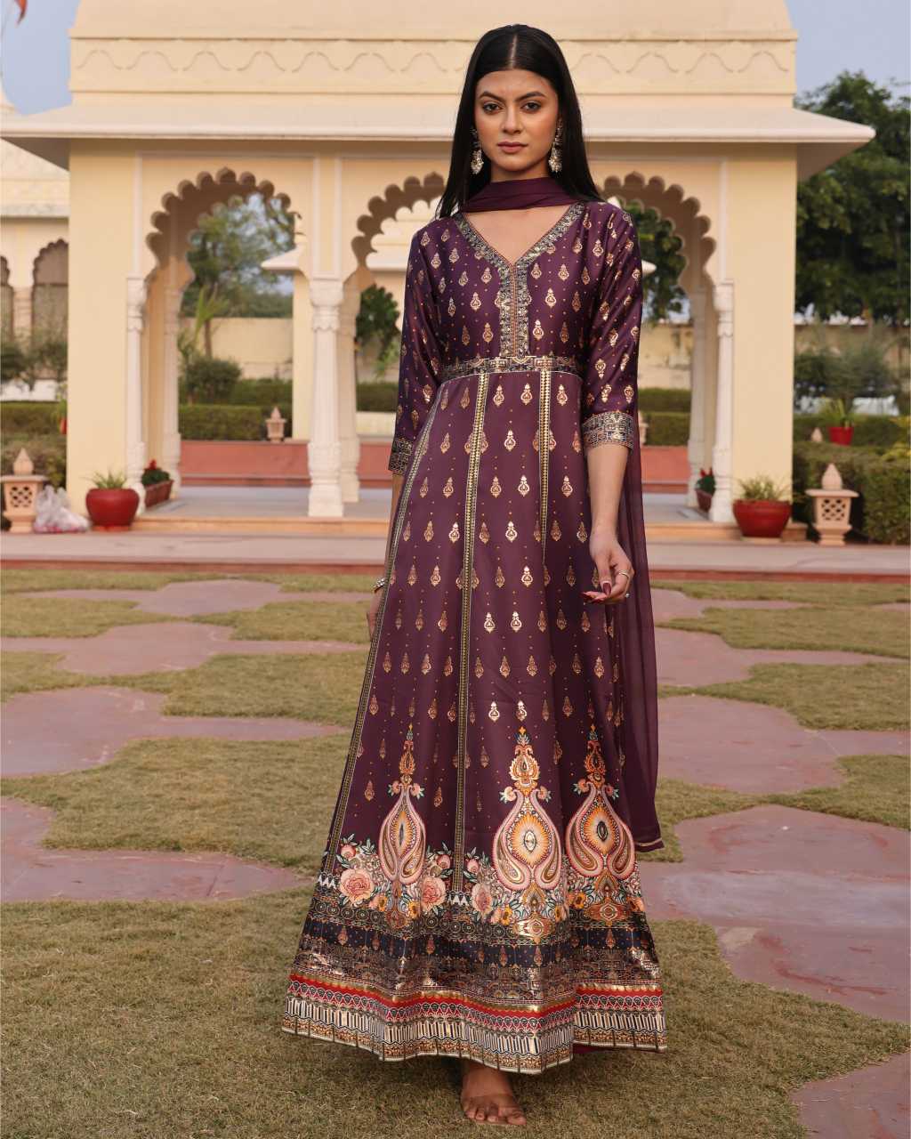 Satin Printed Kurti