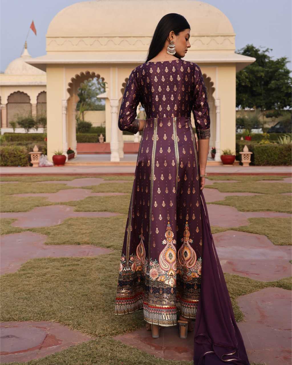 Satin Printed Kurti