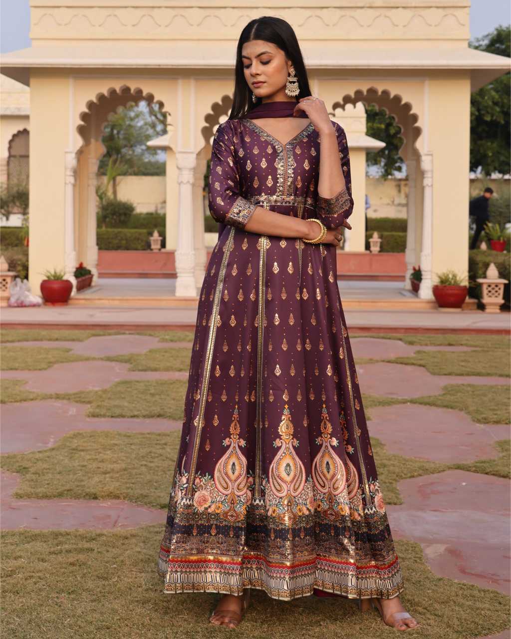 Satin Printed Kurti