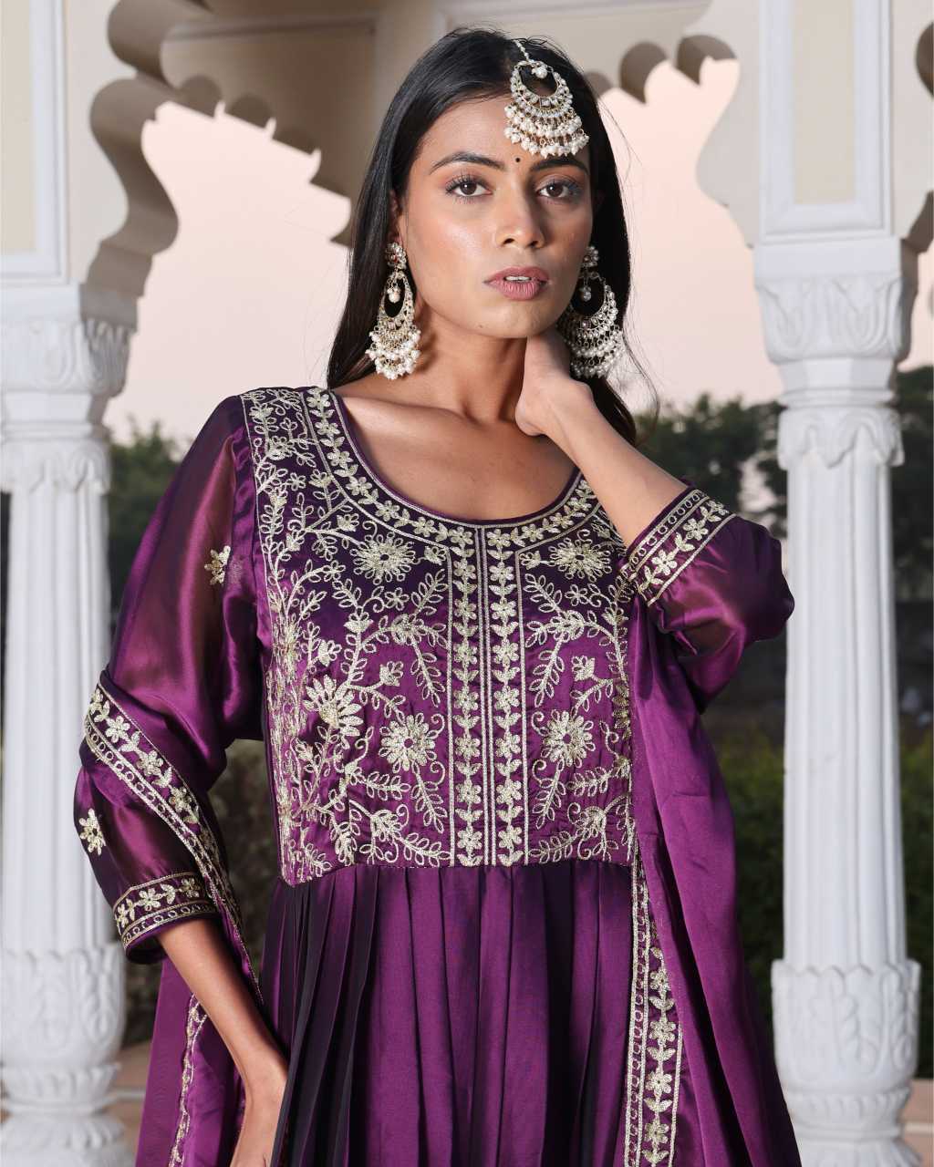 Rangoli Silk Anarkali Kurti