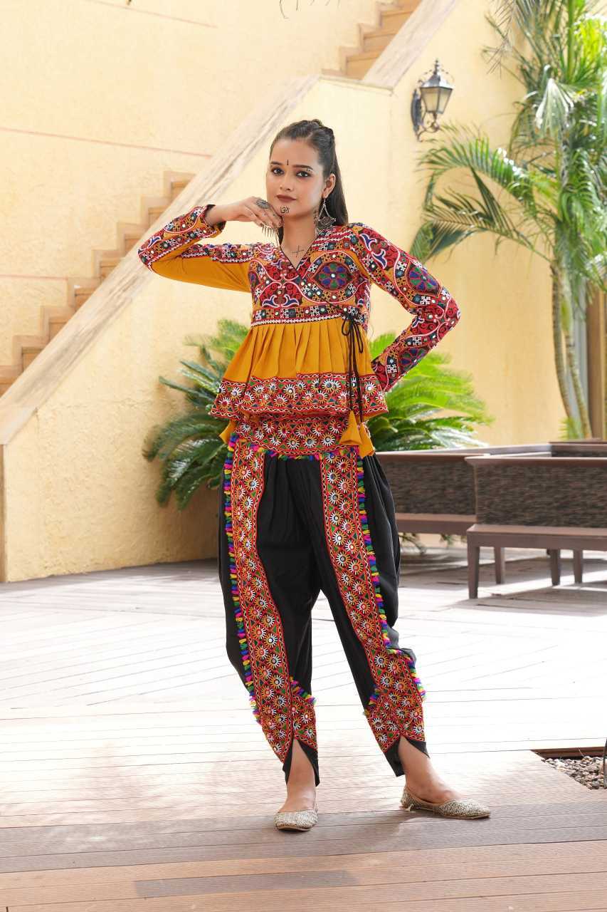 Crepe Mirror Work Kurti