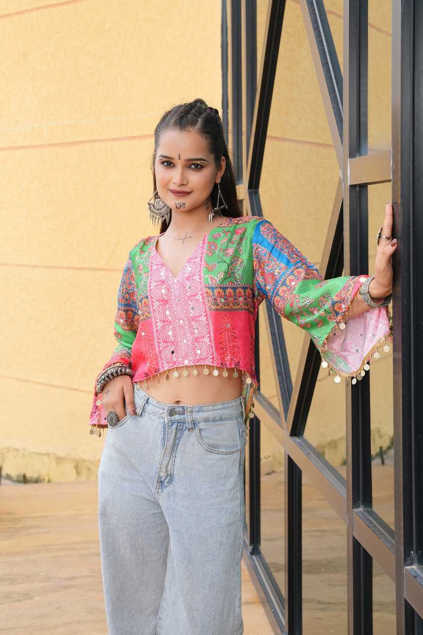 Chinon Mirror Work Kurti