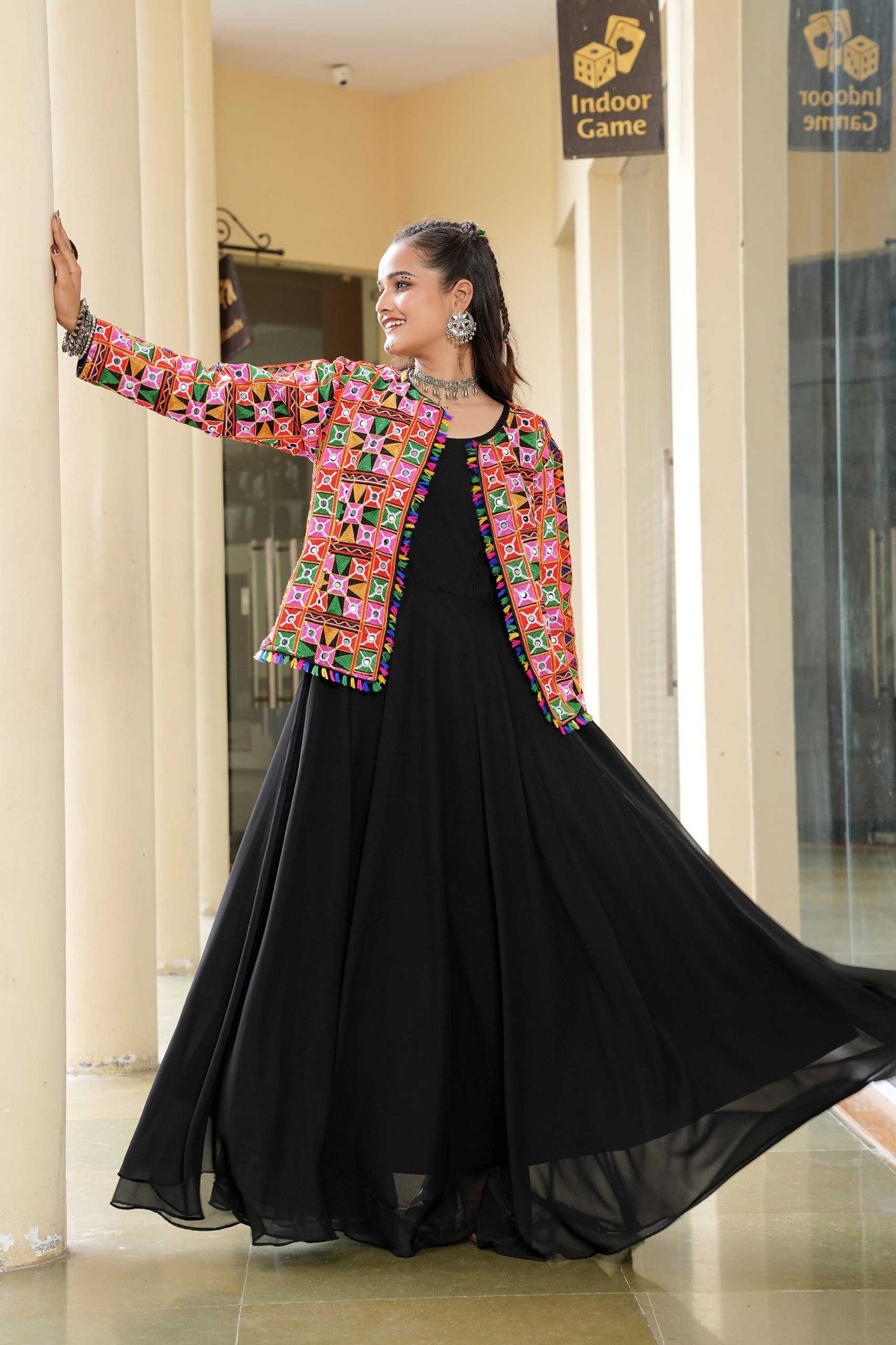 Georgette Long Gown