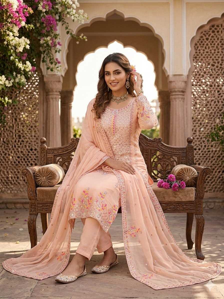 Faux Georgette Kurti
