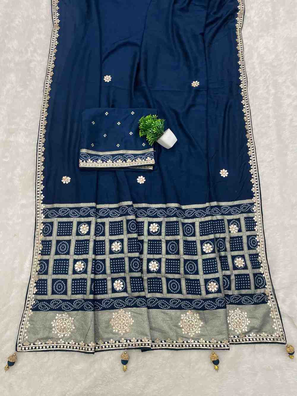 Viscose Gota Patti Saree