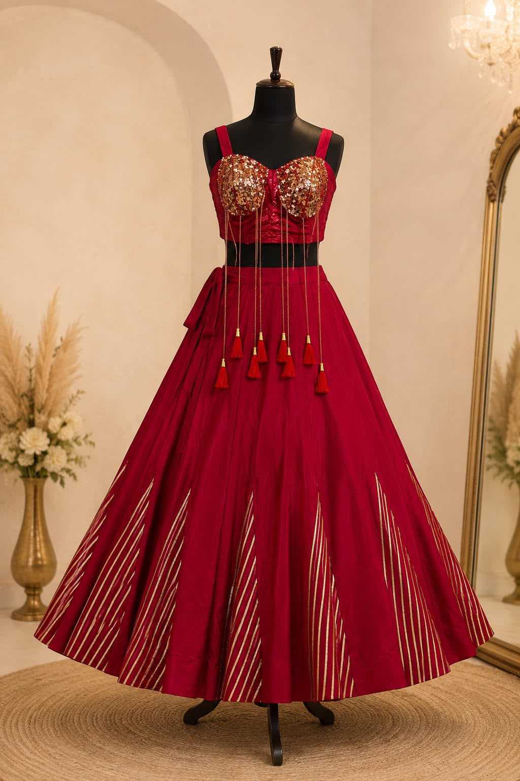 Reyon Cotton Designer Lehenga