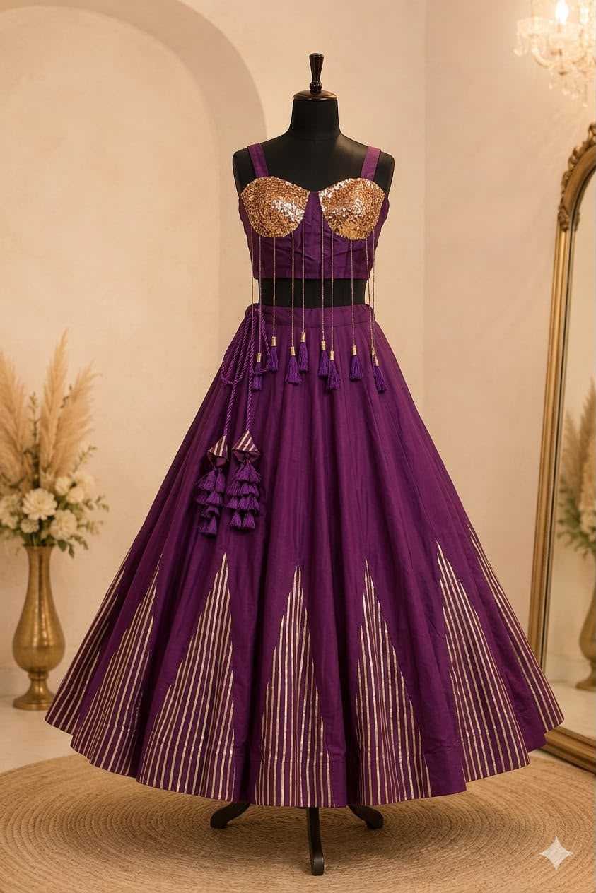 Reyon Cotton Designer Lehenga