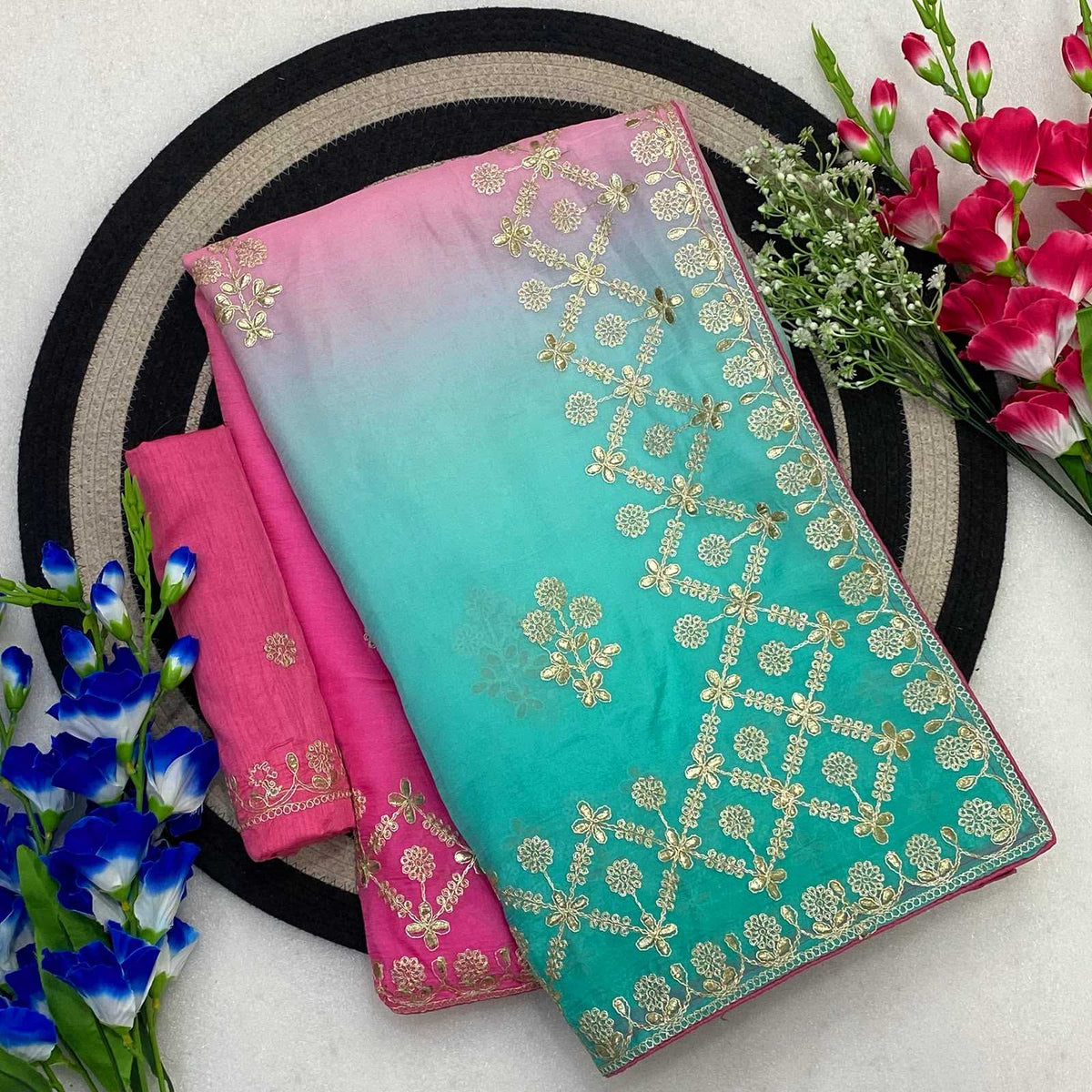 Adhira Chiffon Designer Saree