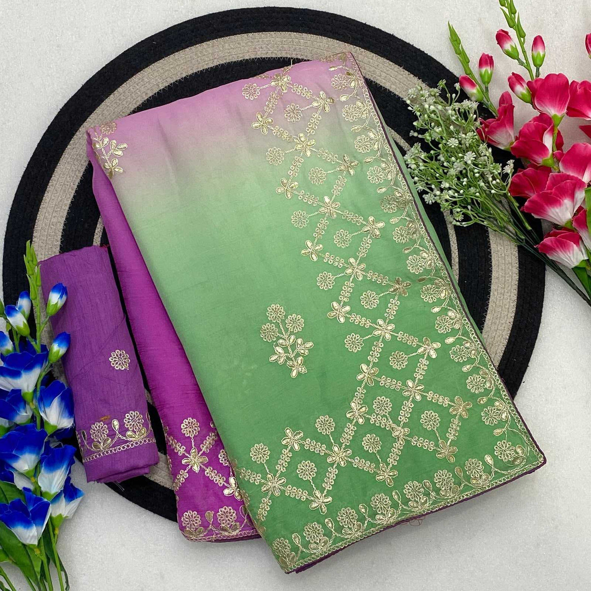 Adhira Chiffon Designer Saree