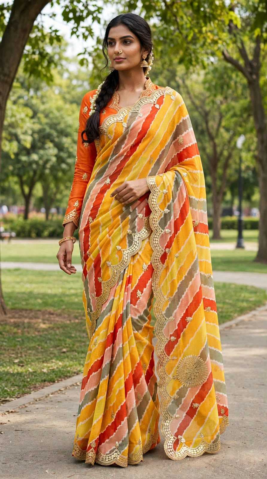 Bhavya Soft Kota Leheriya Saree