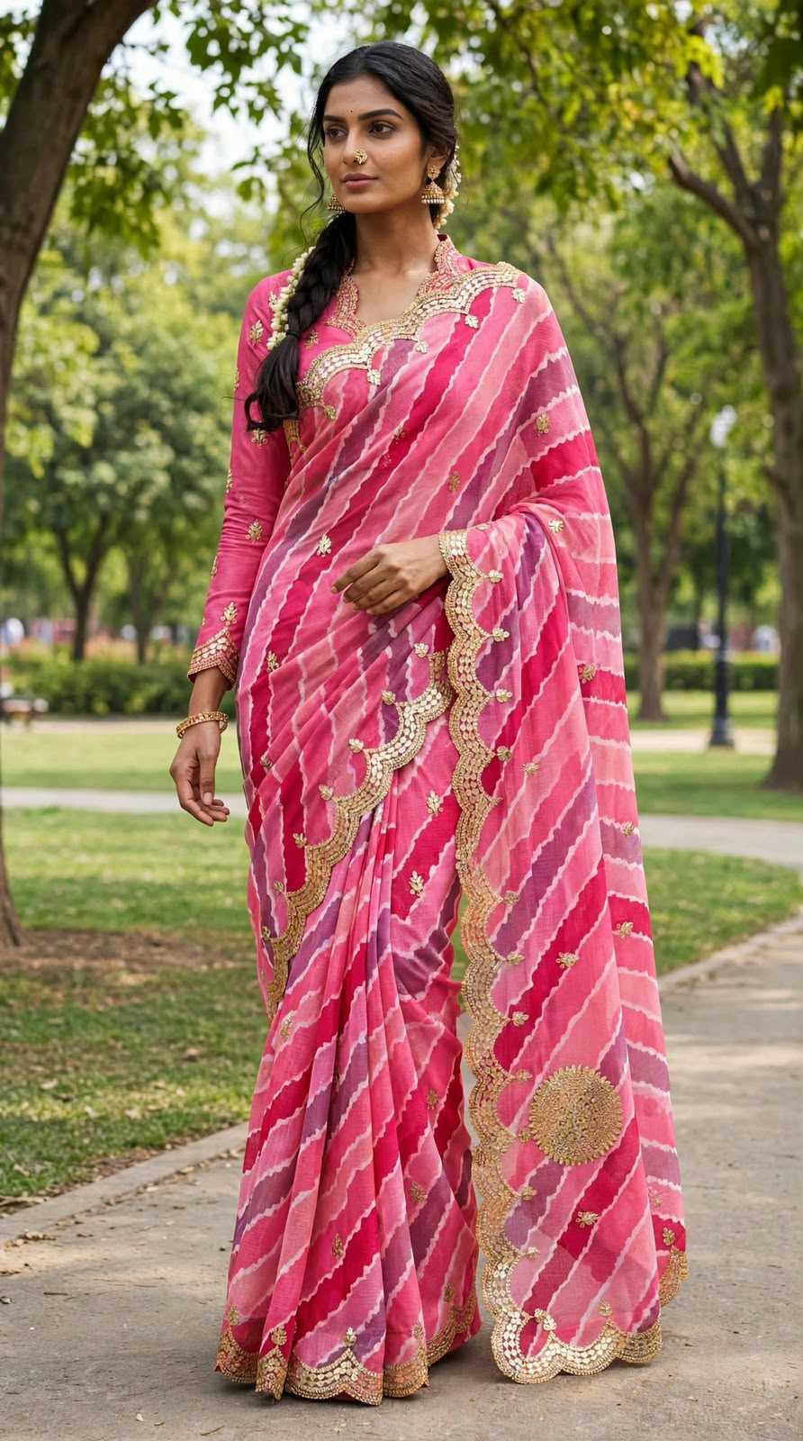 Bhavya Soft Kota Leheriya Saree