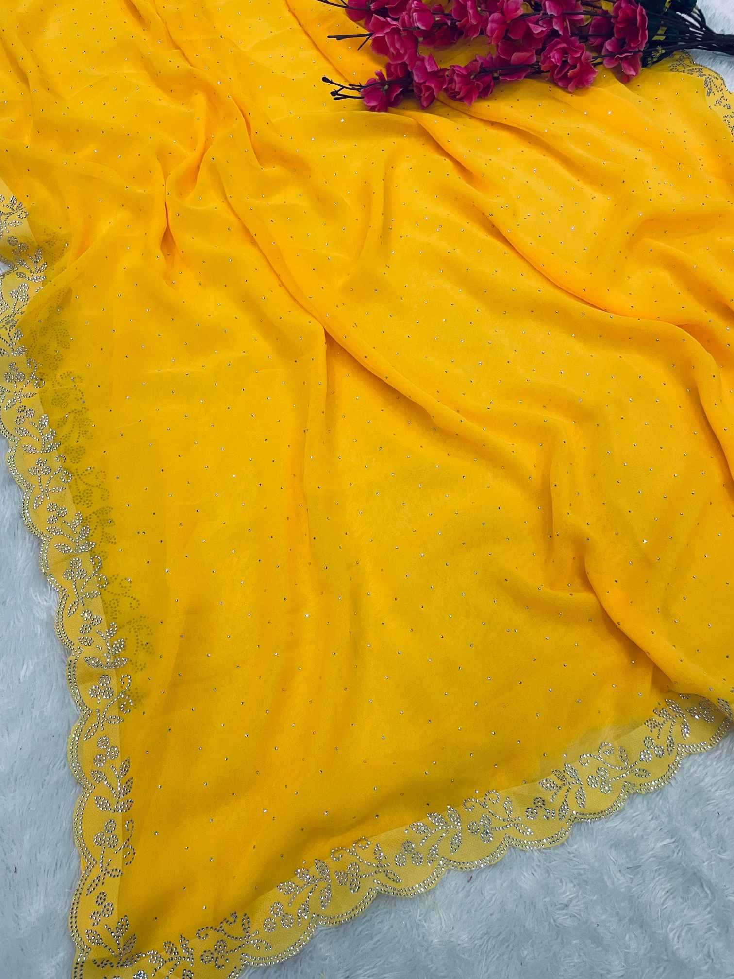 Faux Georgette Designer Saree