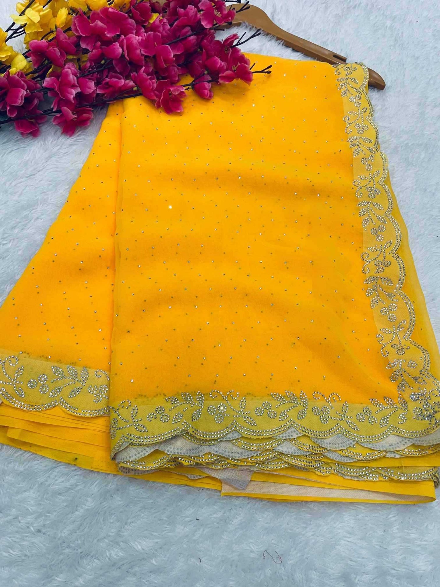 Faux Georgette Designer Saree