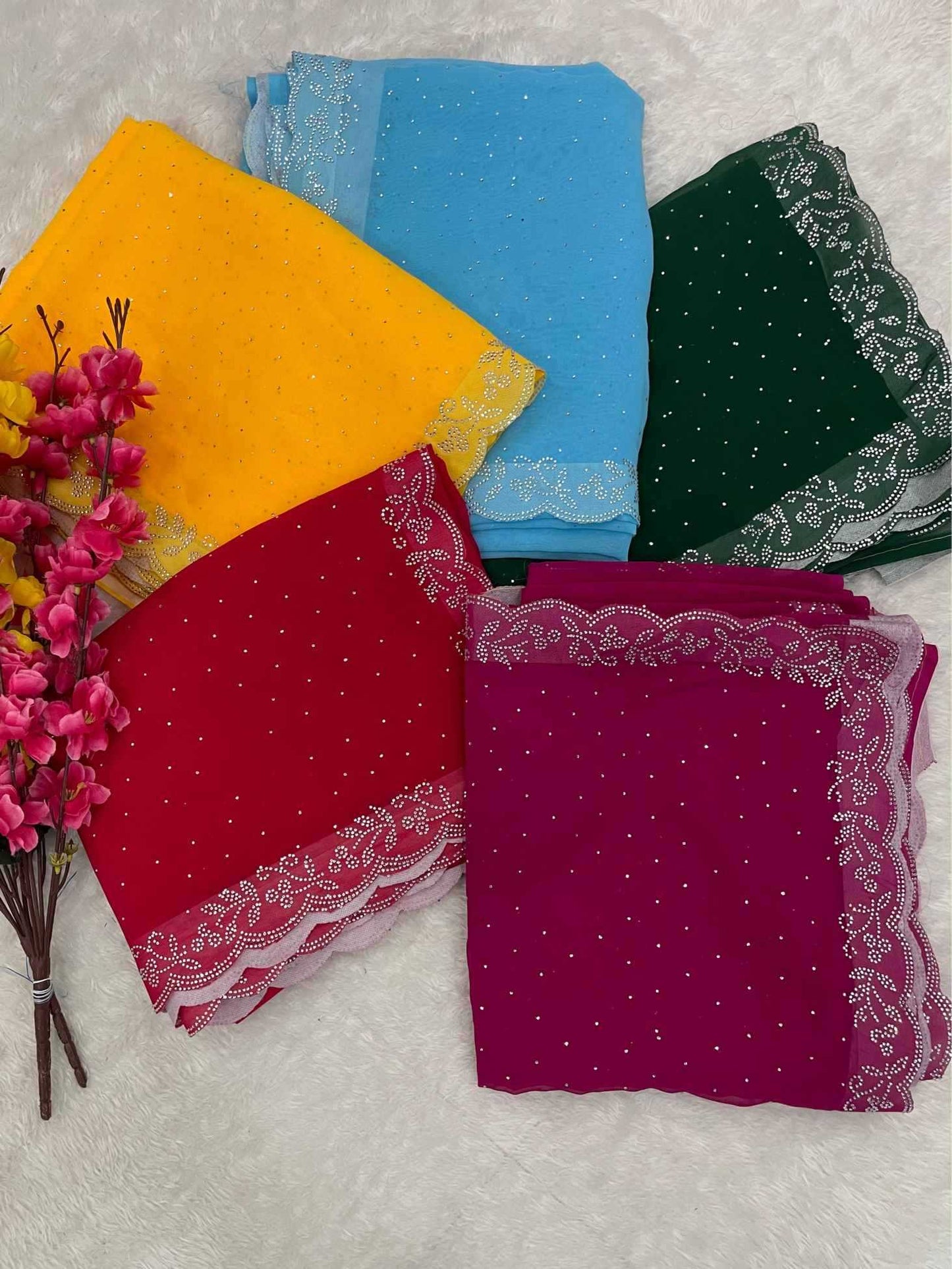 Faux Georgette Designer Saree