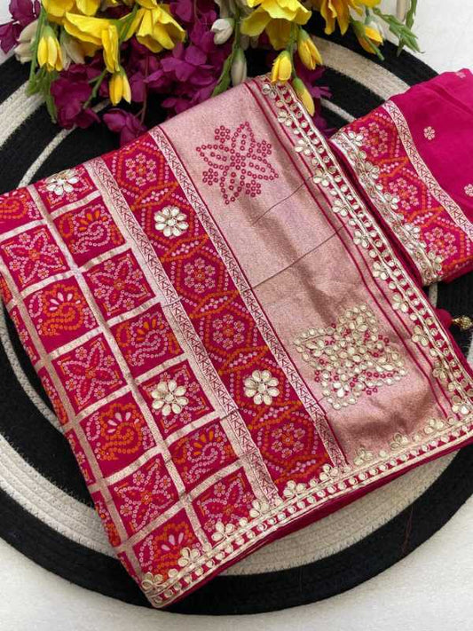 Viscose Gota Patti Saree