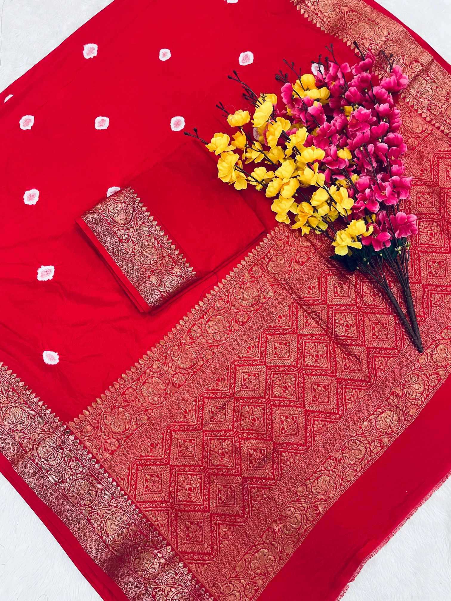 Kanjivaram Silk Printed Saree