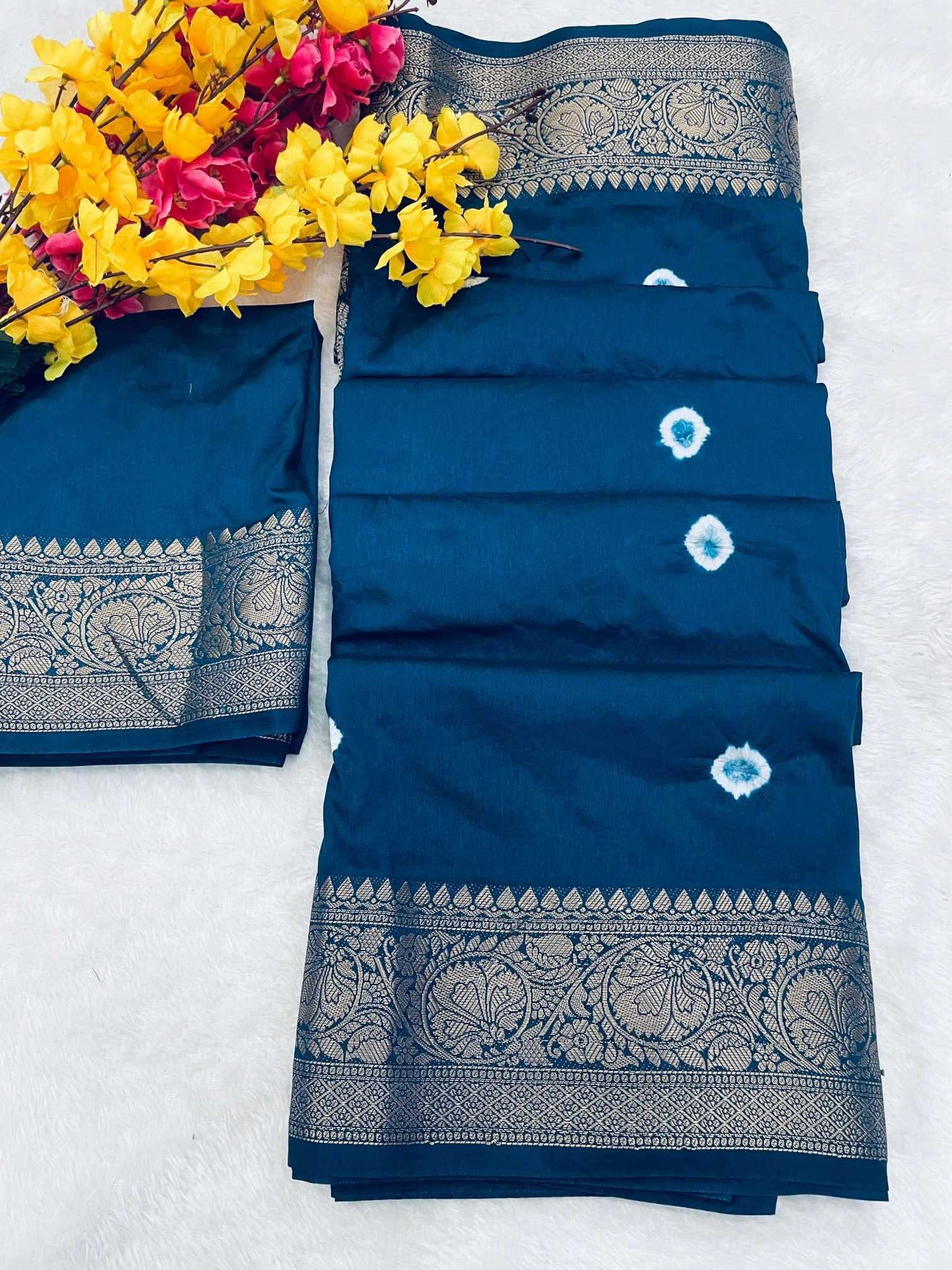Kanjivaram Silk Printed Saree