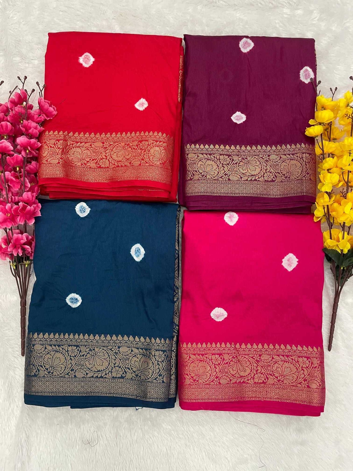Kanjivaram Silk Printed Saree