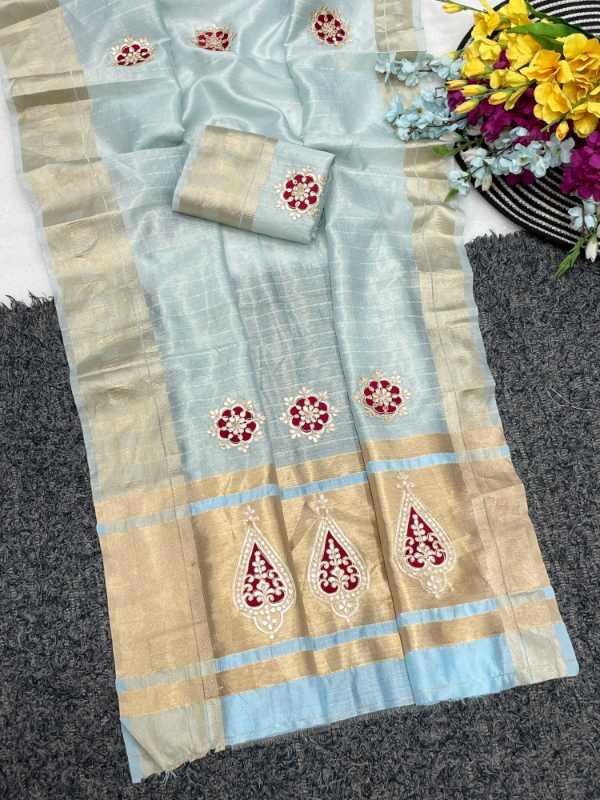 Zari Border Saree