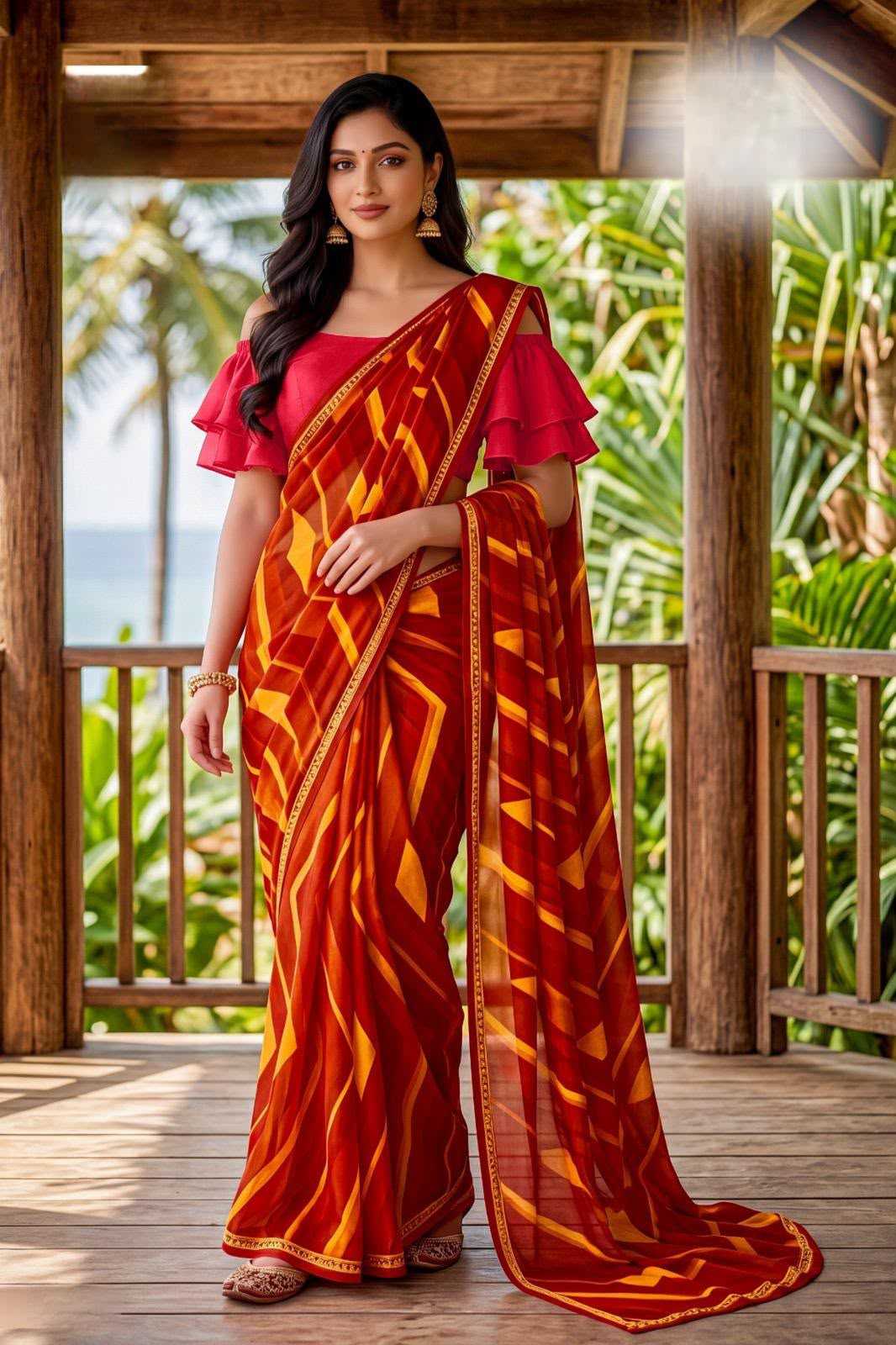 Georgette Designer Saree