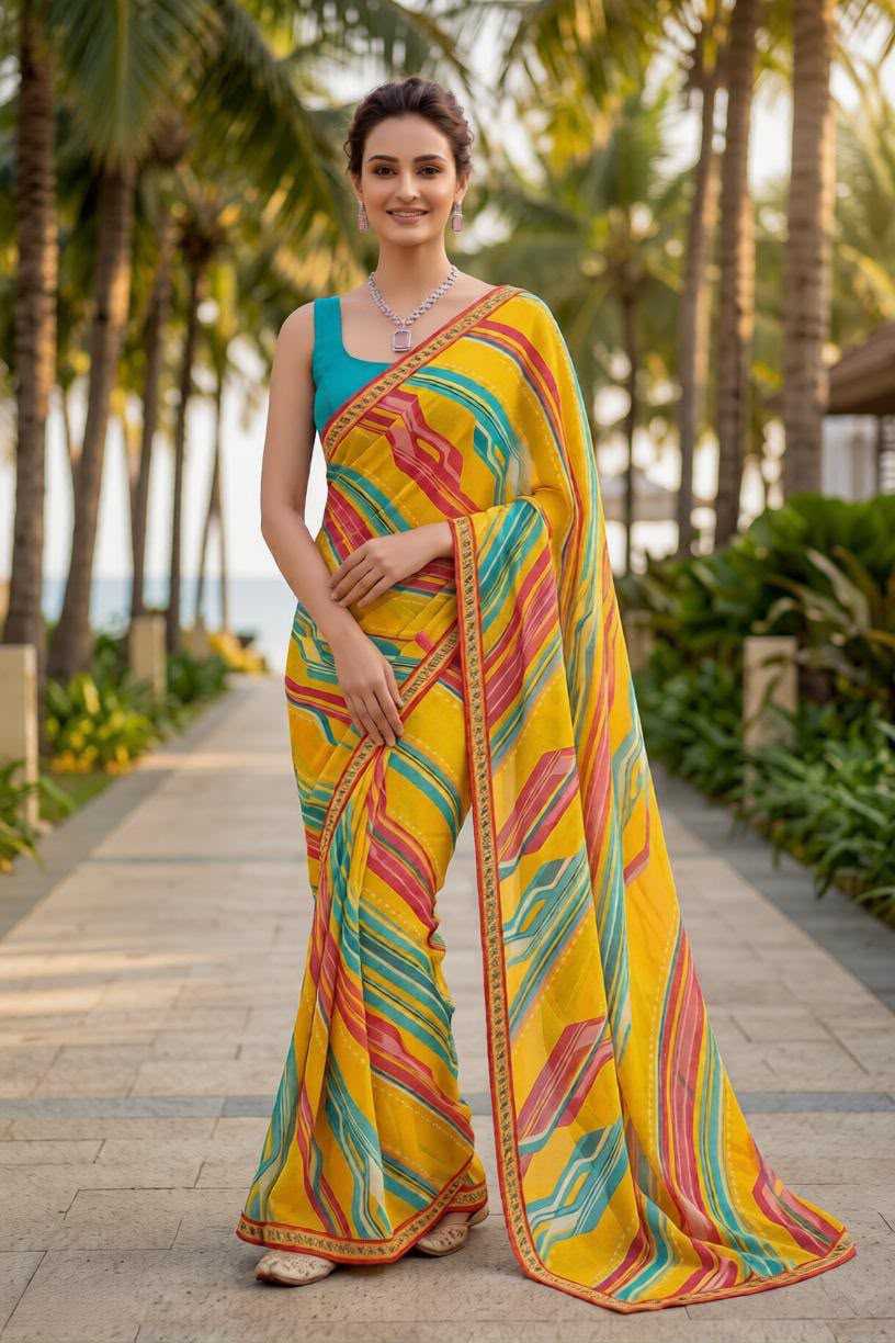 Georgette Designer Saree