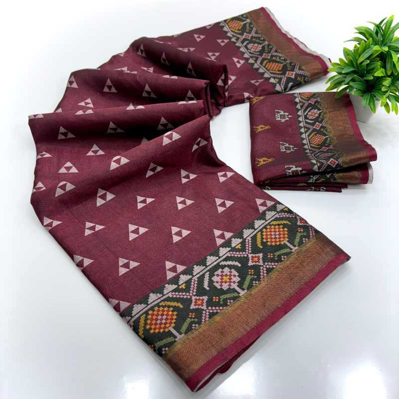 Soft Cotton Printed Saree