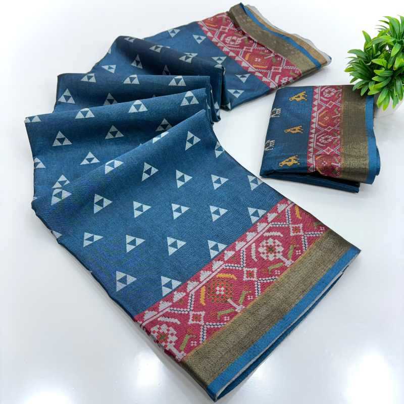 Soft Cotton Printed Saree